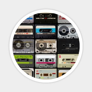 Cassette Tapes Music Lovers Retro Vintage Audio Design Magnet